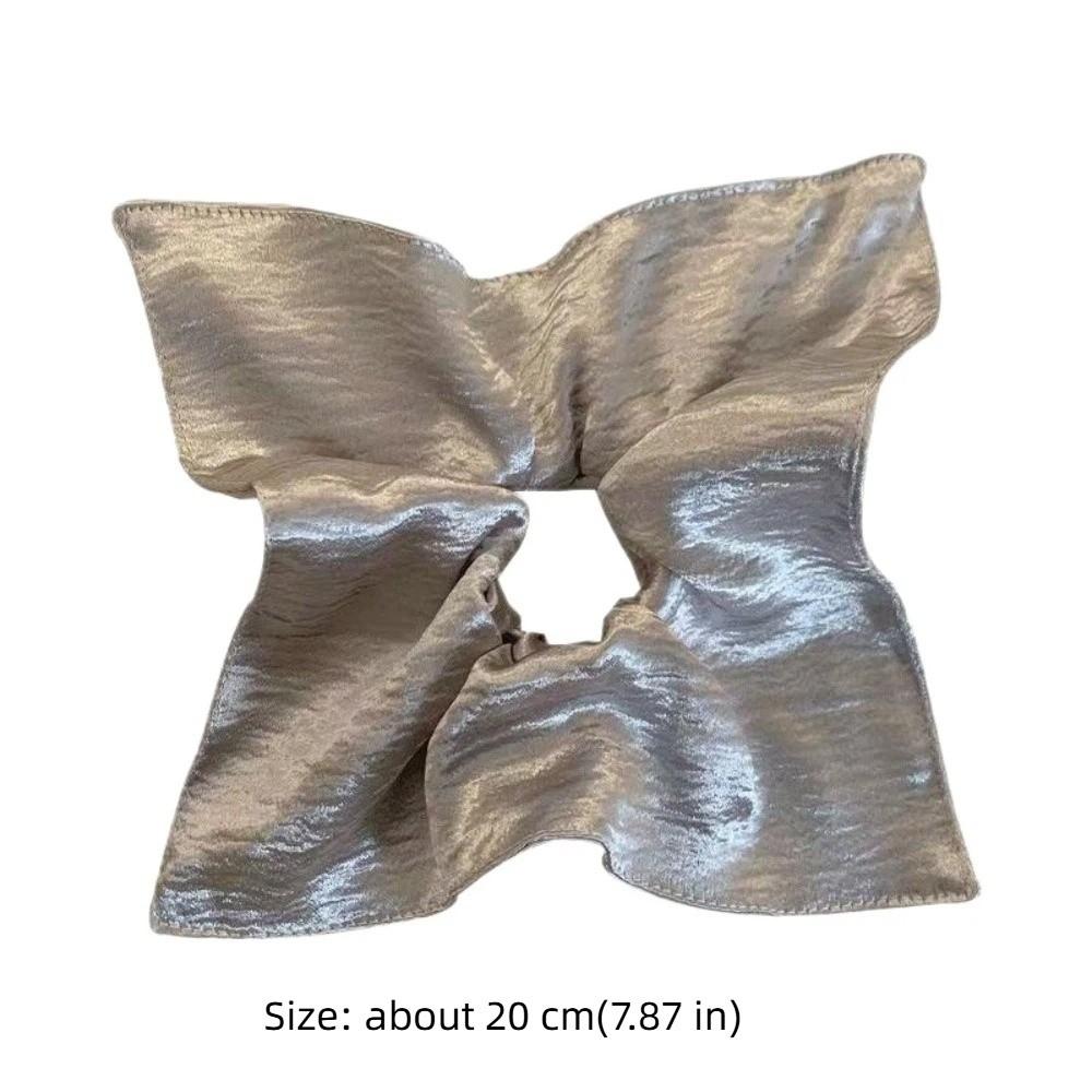 Solid Color Large Hair Tie Shiny Rubber Bands New Ponytail Hold Hair Accessories