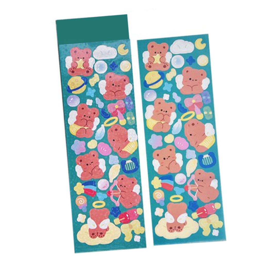 Kpop Photocard Sticker Decorative Cute Design Fun Scrapbooking Stickers for Phone Case Journaling