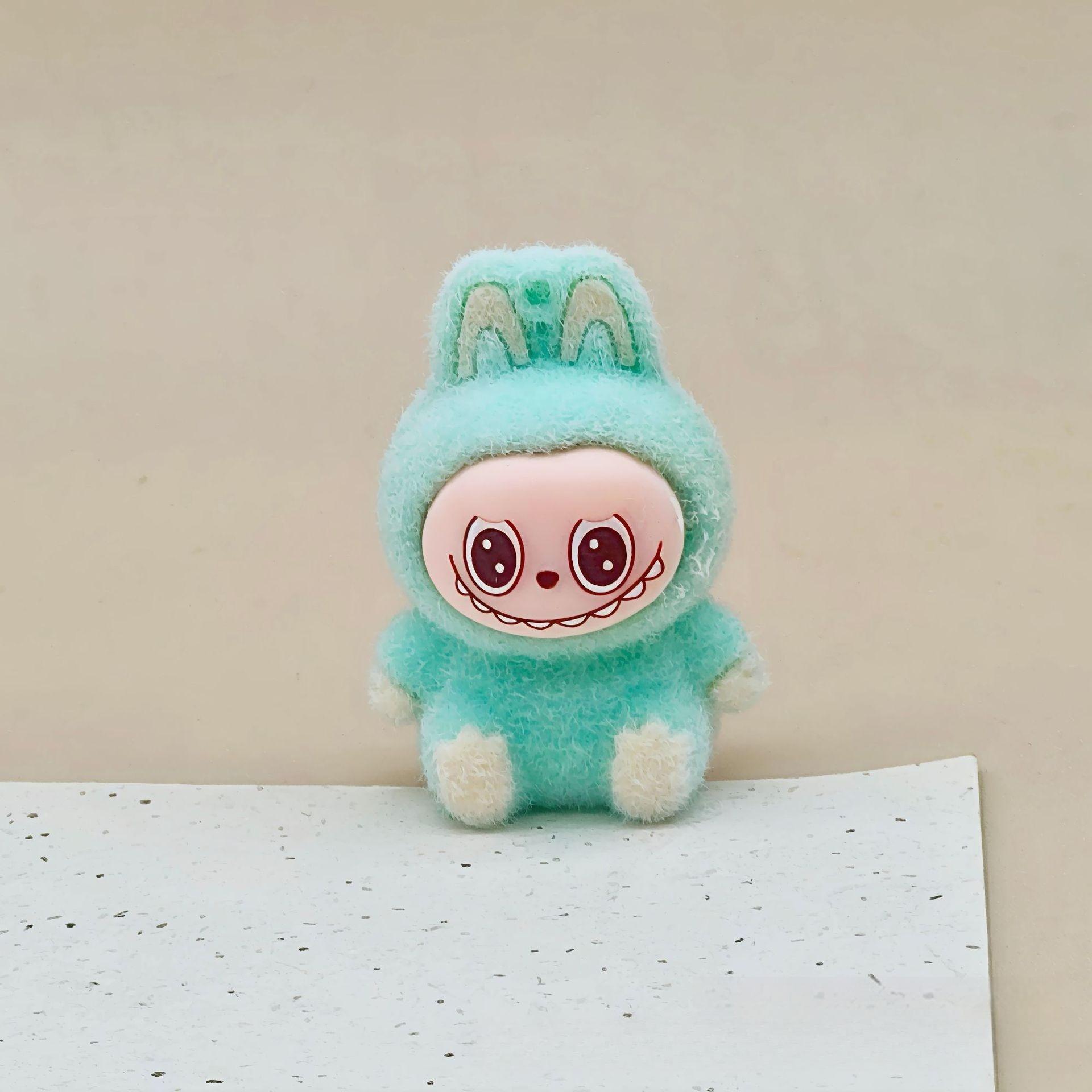 

Three-dimensional Flocking Keychain Pendant Cute Bag Accessories Doll Cartoon Ornament