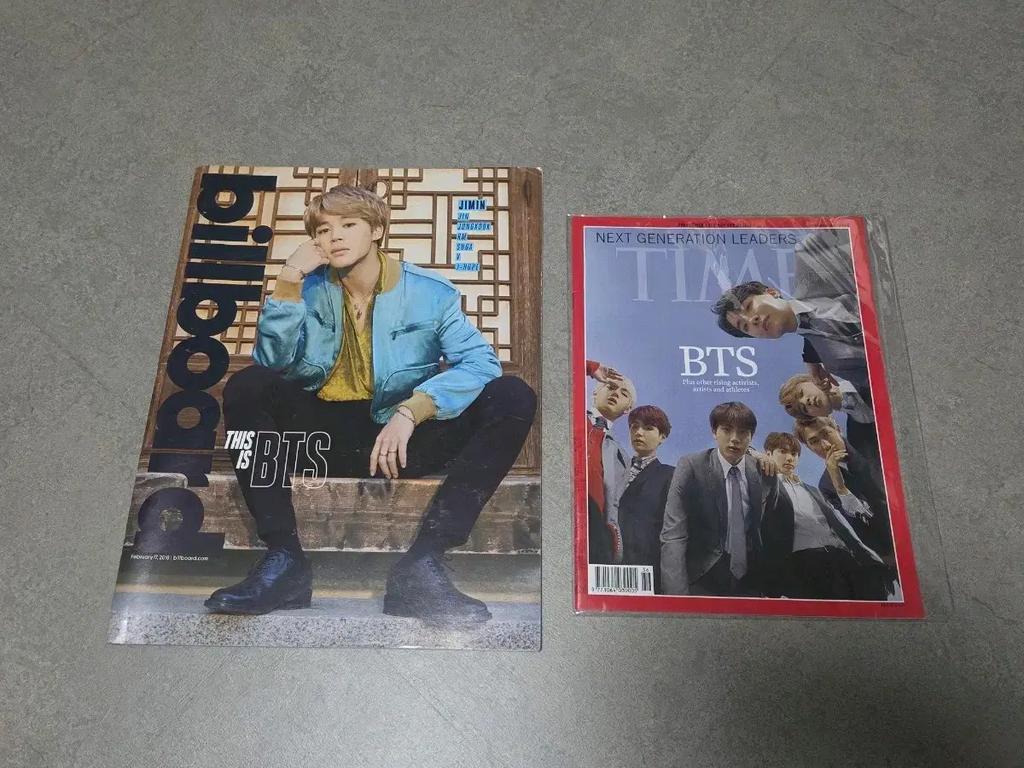 BTS Magazines (Billboard + Post, Time) Used