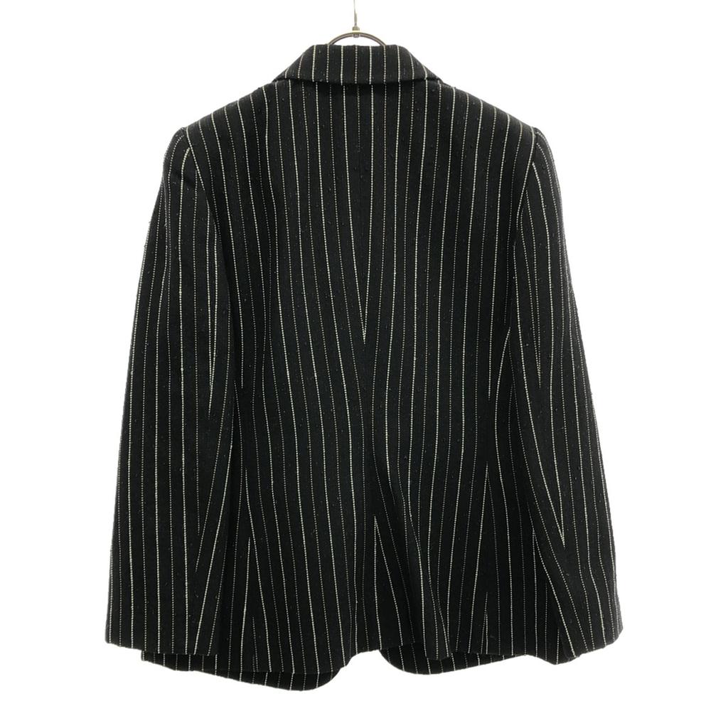 Armani Collezioni Made In Italy Wool Blend Striped Pattern Tailored Jacket Women Used
