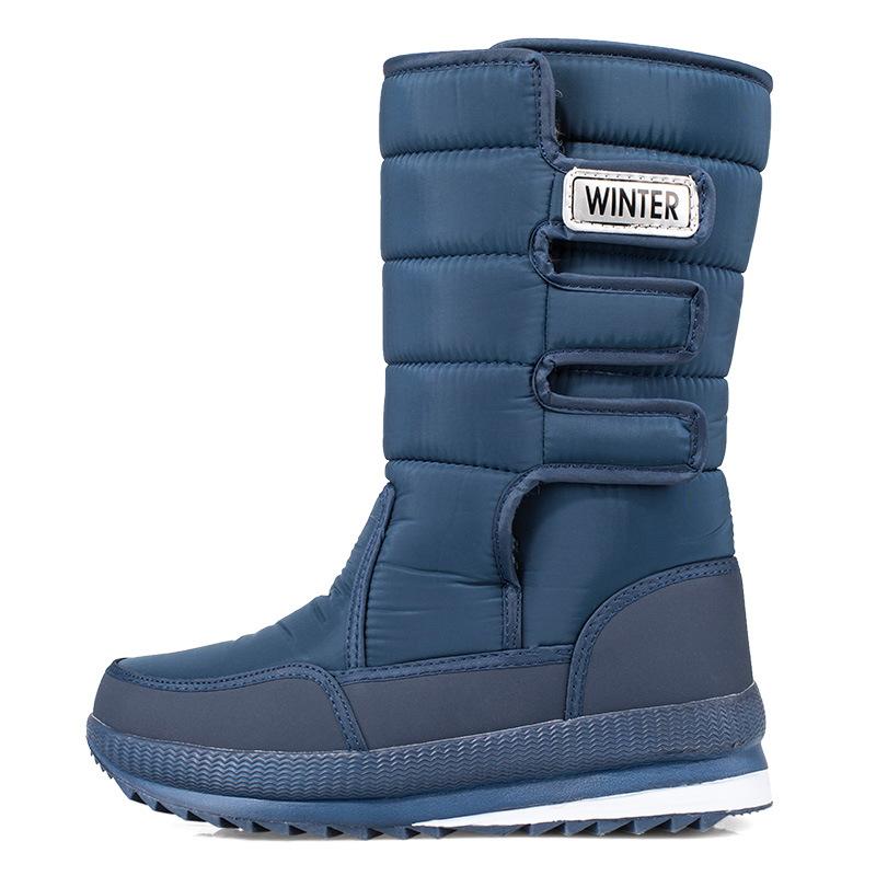 Stivali da neve da uomo Stivaletti da uomo impermeabili Pelliccia invernale da esterno Caldi stivali da uomo Scarpe da lavoro Stivali invernali da donna