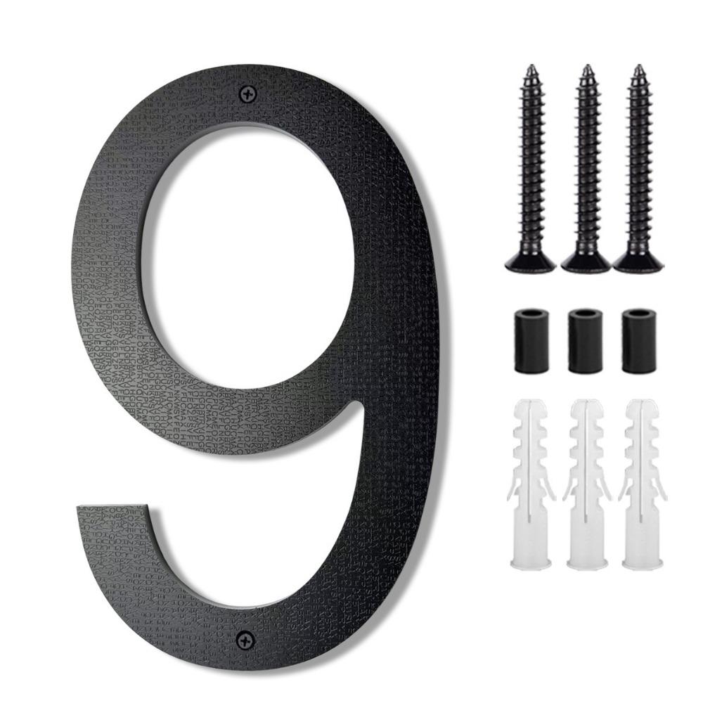 8inch 3D Suspension House Number Black Address Number High Quality Hotel Room Number Door Use