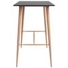 VidaXL Table de bar Noir 120x60x105 cm