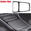 Carbon Fiber Car Center Storage Box Cover Trim Sticker For Benz A Class CLA GLA