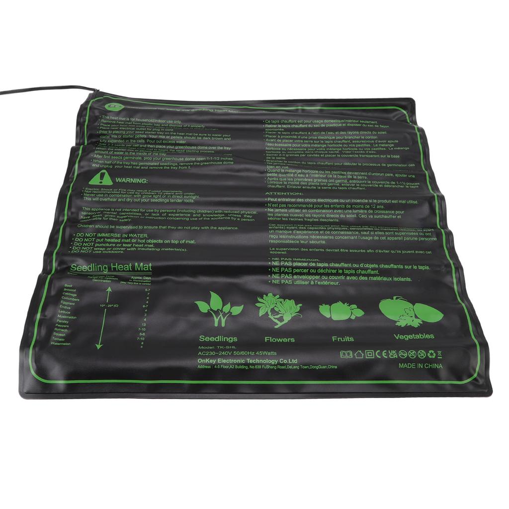 Seedling Heating Mat 6 Gear Temperature Adjustable Waterproof Plant Germination Starting Pad for