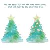 Resin Christmas Tree Ornament Ocean Theme DIY Stylish Christmas Tree Decoration for Window Tabletop