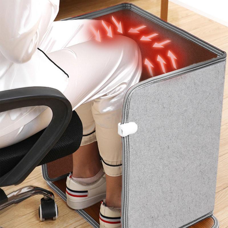 Electric Foot Warmer Under Desk Heating Pad Adjustable Thermostat Winter Cushion Foldable for Office Table Home Space Heater