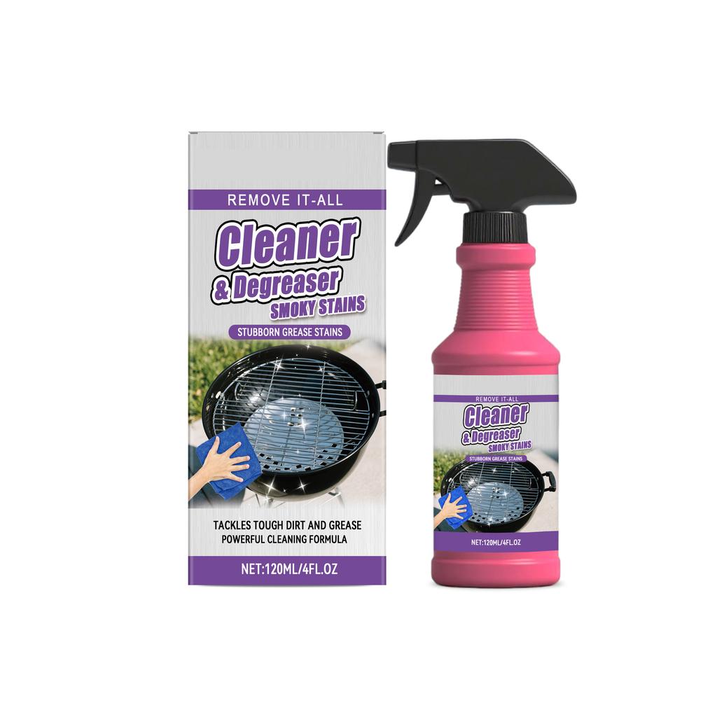 Barbecue Grill and Pan Cleaner Powerful Cleaning Solution for Removing Stubborn Grease and Burnt-On Residue From Grills and Pans