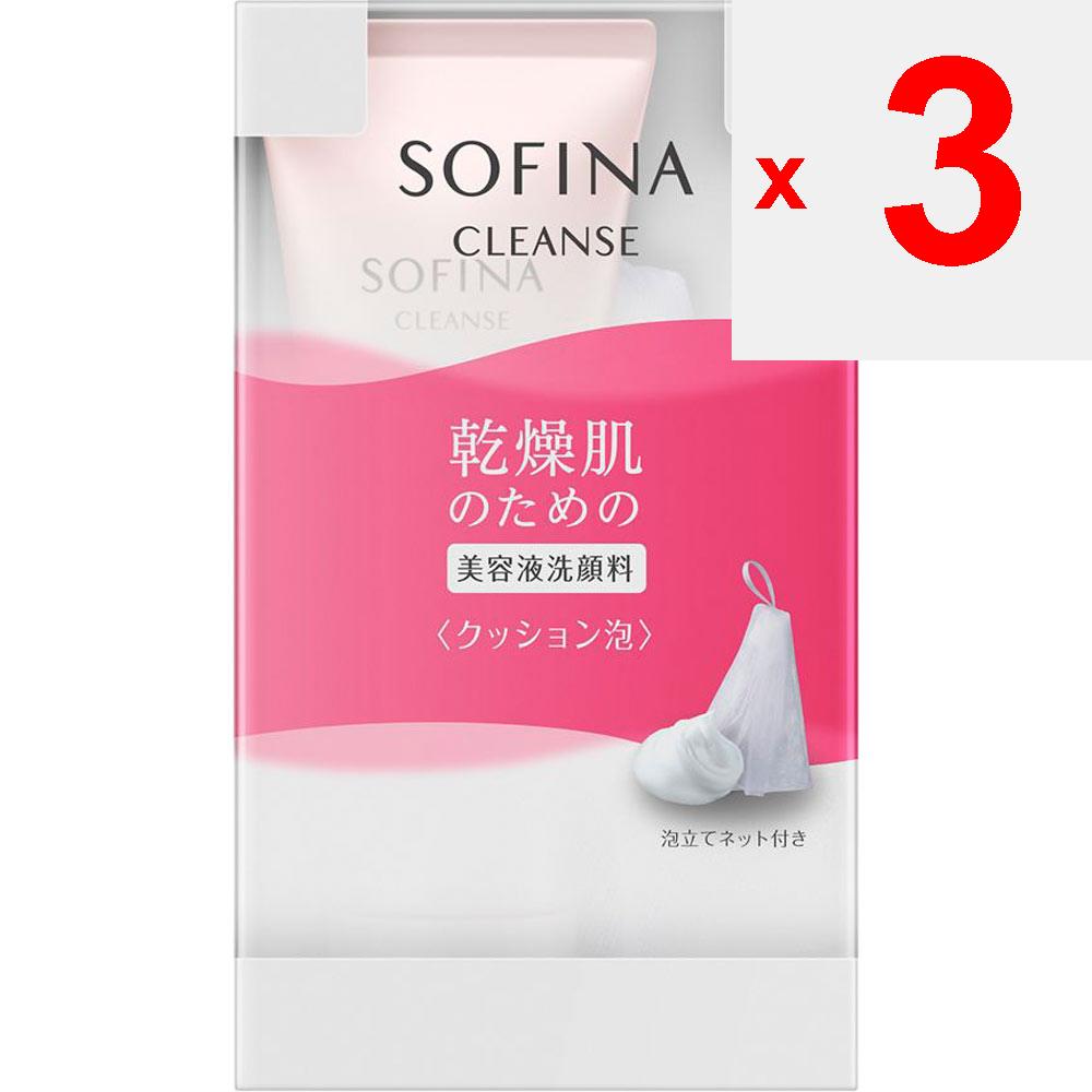 Kao Sofina Sofina Ansiktsrens for Tørr Hud [Serum] 120g Ansiktsrens (Rør) Sofina Ansiktsvask Etter å ha fuktet skumnettet grundig, hell