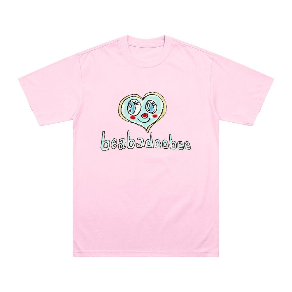 T-shirt Beabadoobee Heart Eyes pour homme et femme, style hip-hop, pop, décontracté, en coton, manches courtes, coupe ample, streetwear