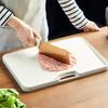 Antibacterial Double-sided Plastic Cutting Board - Kitchen Sloped Food-grade Chopping Board for Fruit