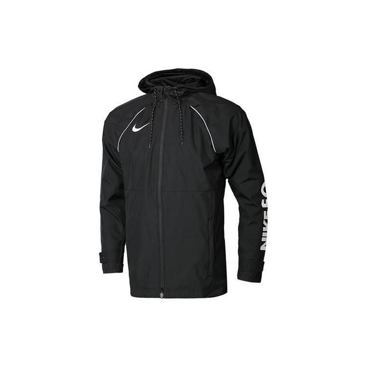 Nike Logo Printing Hooded Jacket  Black White  Men s AR8553-010 S