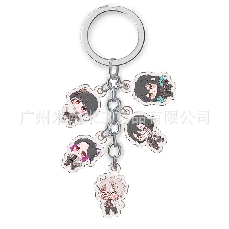 Anime Demon Slayer Acrylic Keychain Transparent Charm Manufacturer Direct Supply Multiple Styles Bulk Custom Beautiful Design