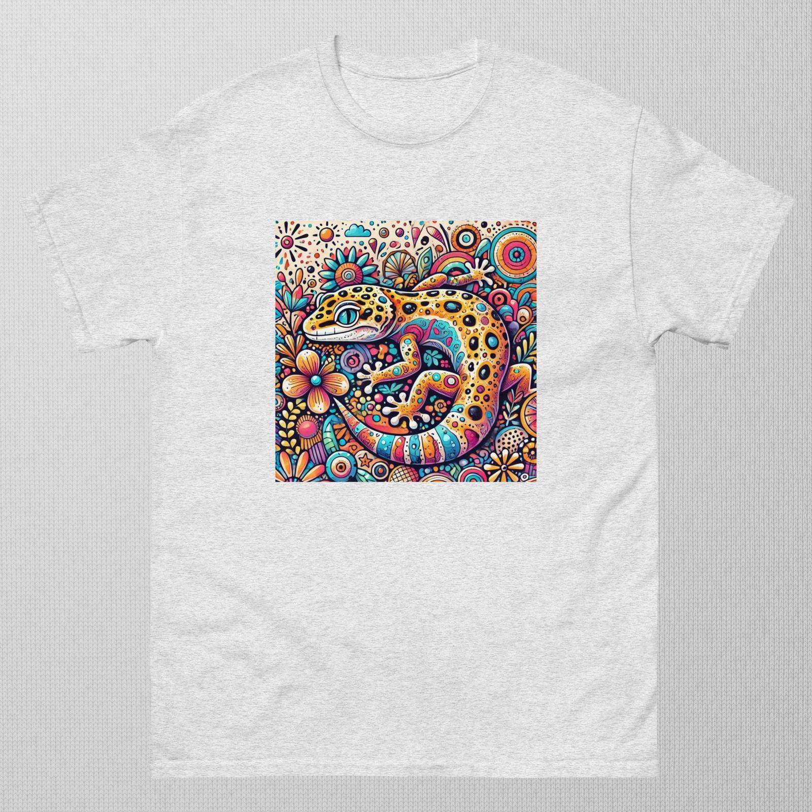 Doodle Leopard Gecko Shirt Nimbus - Pet T Shirt - Unique 274 S разноцветный