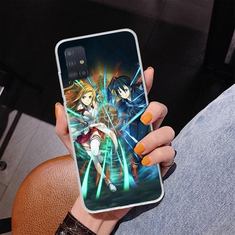 Sword Art Online Anime Phone Case For Samsung Galaxy A52 A32 A22 A12 A51 A31 A50S A30S A20S A10S Note 20 Ultra 10 Plus S10 A72 A