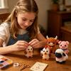 1 Set 3D Kralen Dieren DIY Kit, Kralen Dieren Kunst Ambachtelijke Kit met Instructies, Handgemaakte Insect Vogel Vleermuis Boerderijdier Kralen Kit voor Volwassenen Beginners