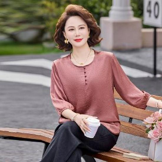 

Women s 2026 Loose Fit Short-Sleeve T-Shirt for Middle-Aged & Elderly 3XL