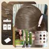 Bamanzi Hazelnut Low Ammonia Plant-Based Hair Dye Cream for Home Use, Gentle White Coverage, No Bleach Needed.