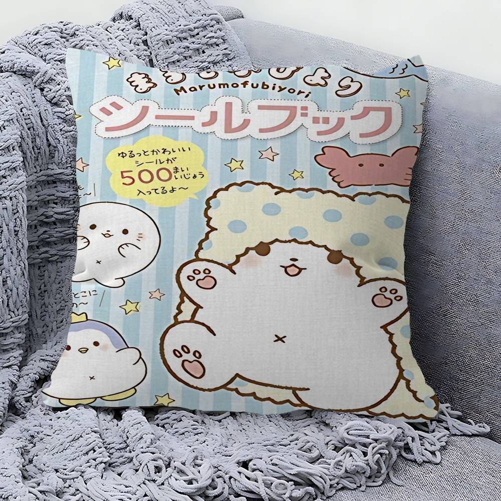 Cute Cartoon M-Marumofubiyori Stitch Lucky Dragon Pillow Cover Sofa Cushion Cover Home Room Decoration Children Gift