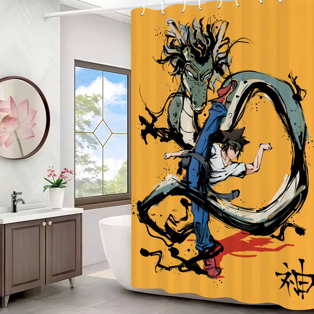 

God Of H-high S-school Shower Curtain With Waterproof And Mold Resistant Shower Curtain Polyester Durable Bathroom Screen 150x180 cm