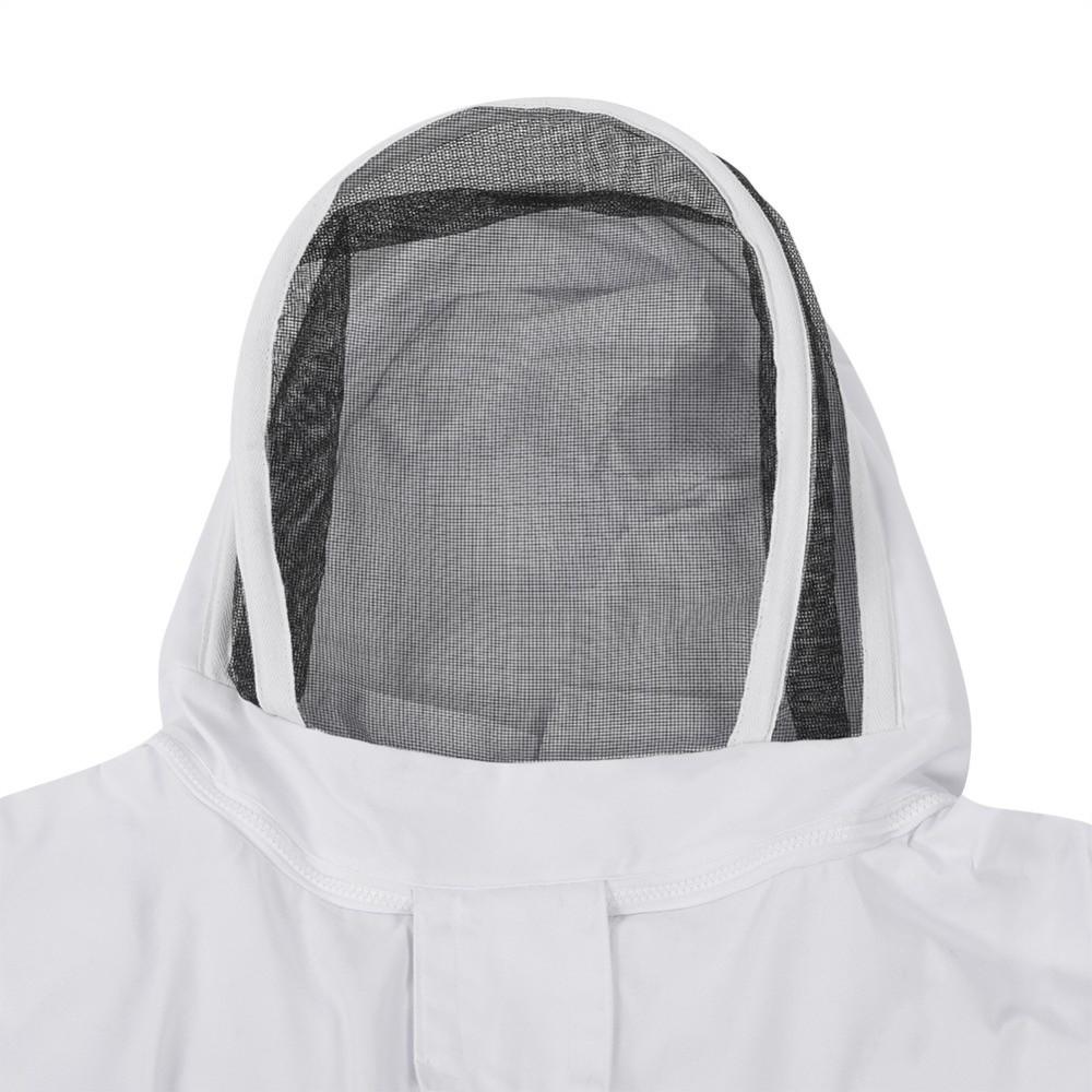 Set 1 Breathable Professional Beekeeping Suit White Full Body Beekeeping Suit Beekeeping