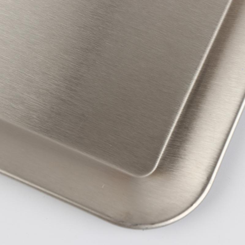 Luxury Square Rectangular Stainless Steel Serving Tray Cafe Cake Dessert Plate Storage Trays Home Kitchen Storage Table Dish