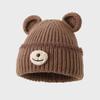 Cute Bear Hat For Women Winter Warmth Knit Windproof Cap For Casual Wear