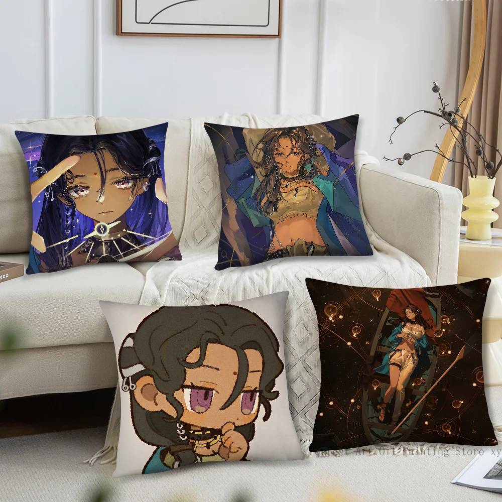 Black Dwarf Anime Reverse Pillow Case Fashion Square Pillowcase Bedroom Sofa Room Ins Decoration Leisure