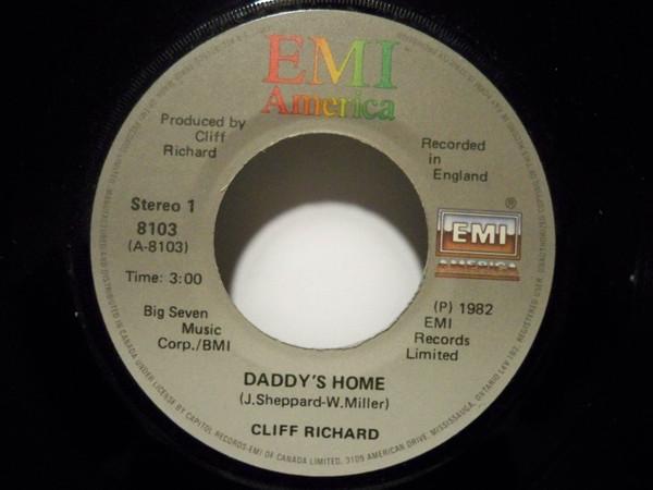 

7inch Record CLIFF RICHARD - Daddy s Home 8103 EMI America 1982 Canada Rock Used