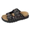 2025 Large Size Women's Versatile Thick Sole Solid Color European and American Casual Cool Slippers