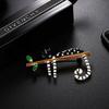 SKEDS Women Men Fashion Creative Exquisite Cute Cat Crystal Pin Lovely Kitten Rhinestone Delicate Kitten Enamel Brooch Badges