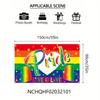 2D Glitter Rainbow Pride Banner, "Pride Love Is Love" Backdrop, Pride Festival Party Decor