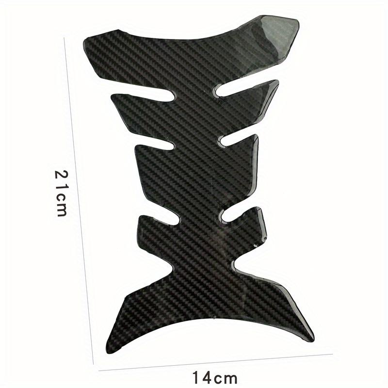 Adesivo Protettivo Universale per Serbatoio Moto 3D in Fibra di Carbonio e Gel per Suzuki Honda Yamaha, Decalcomania in Gomma Impermeabile e Resistente