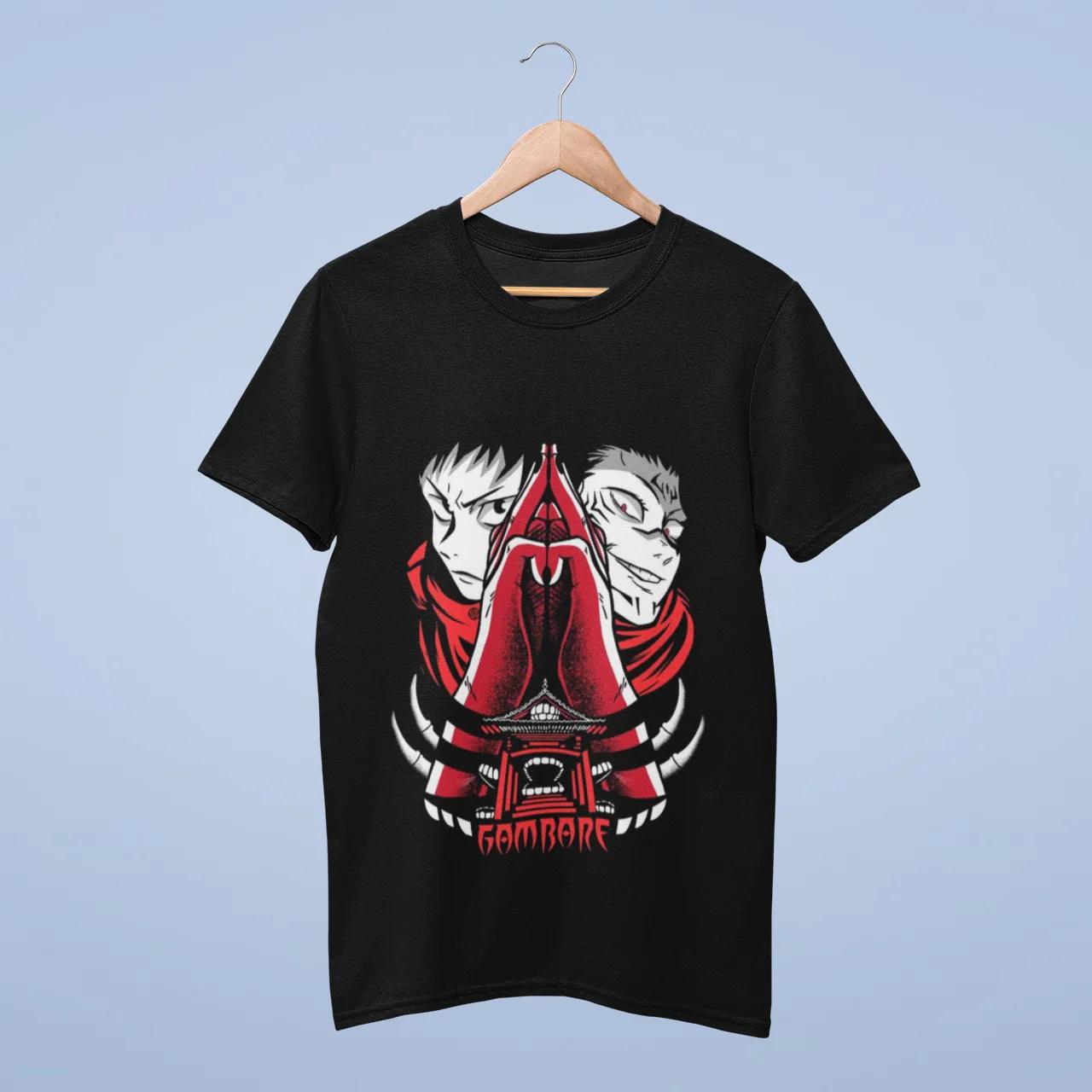 

Anime Jujutsu Kaisen RyoUnisex Sukuna Graphic TShirt 100Cotton Oversized Shirt unisex Y2k Unisex Short Sleeve ONeck High Quality 4XL