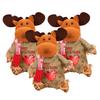 3Pcs Christmas Gift Bags Snowman Santa Elk Patterns Decorative Candy Bags