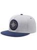 Compass label pattern versatile casual sports style couple style simple flat brimmed hat for men and women outdoor travel