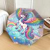 1pc Rainbow Unicorn Fantasy Sky Umbrella with Plastic Handle,Suitable for All Seasons Home Travel Outdoor UmbrellaDD1527