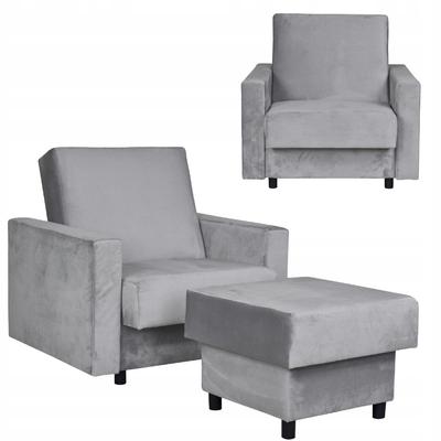 Alicja Reclining Armchair with Sleeping Footrest and Storage