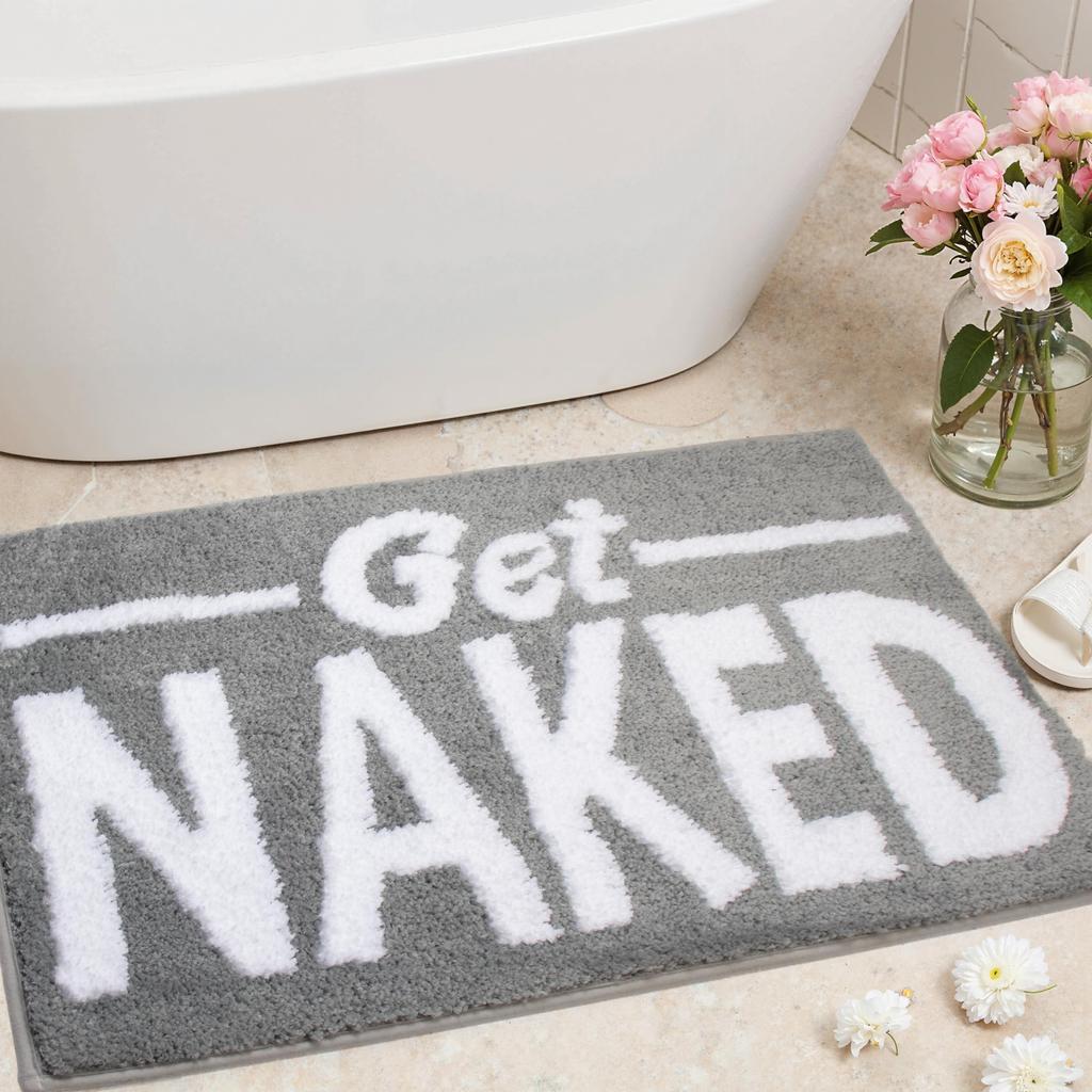 Get Naked Rohožky do koupelny Protiskluzové Vtipné rohožky do koupelny Lze prát v pračce Nepravidelný tvar Sprchová rohožka Absorpční rohožka do koupelny
