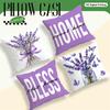 Watercolor Lavender Cushion Pillowcase Printed Polyester 45X45Cm Throw Pillow Cover Decorative Sofa Cushion Pillowslip Decor