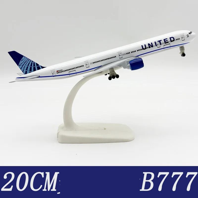 1/400 Maßstab Legierung Metall United Airway B777 20cm Diecast Flugzeugmodell United 777 Airways Flugzeugmodell Flugzeugmodell Spielzeug F Kind