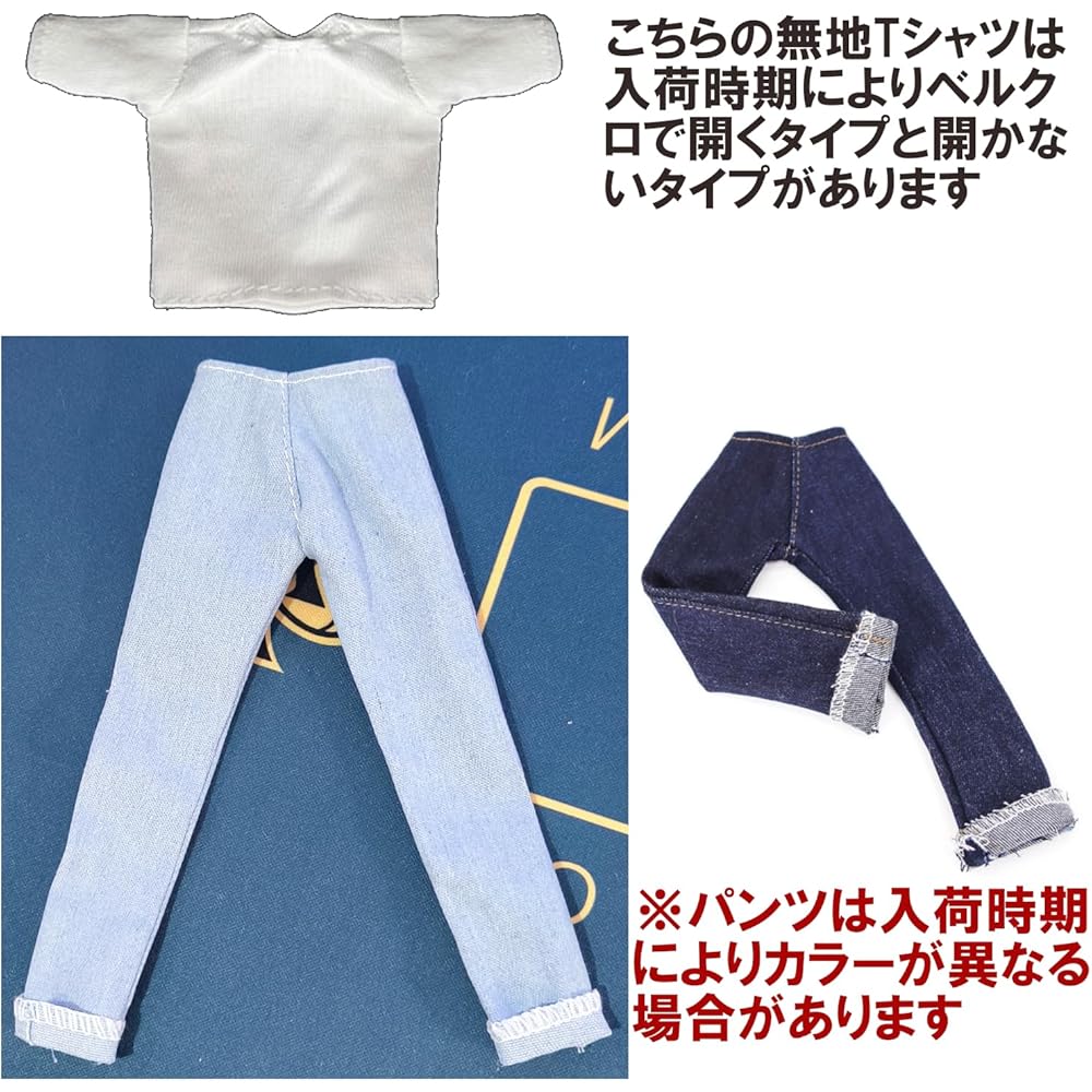 Olyoly 1/6 Doll Outfit Set T-shirt Denim Shorts Skirt for 30cm Miniature Dolls