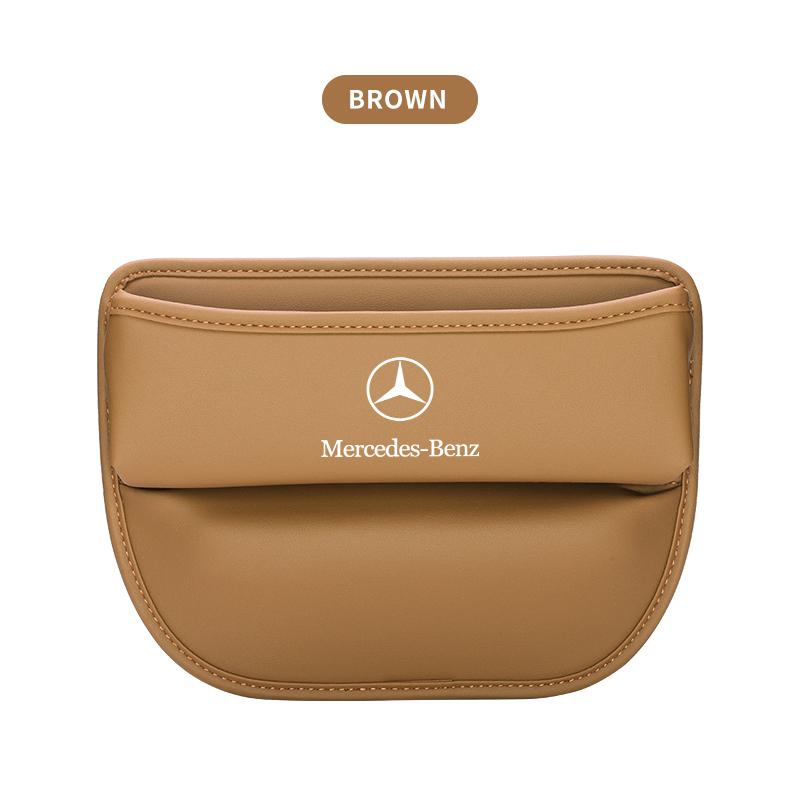 Car Seat Gap Organizer Leather Storage Box Interior Accessories For Mercedes Benz W203 W204 W205 W210 W211 W212 CLA CLK GLA