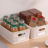 3Pcs Casual Plaid Storage Box Large Capacity Stackable Organizing Box Handle Storage Baskets for Shelves Drawers Closet Playroom
