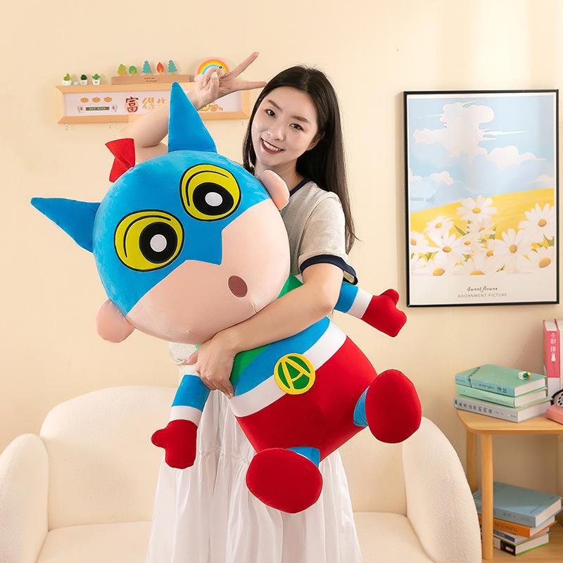 Crayon New Salted Egg Superman Plush Toy Large Doll Doll Children's Birthday Gift Sleeping Pillow