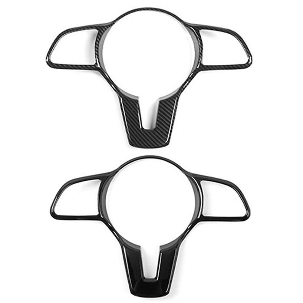 Auto Lenkrad Knopf Rahmen Zierleiste Abdeckung Kohlefaser Glänzend Schwarz für Mercedes Benz A B C E GLC GLA CLA GLS GLE EQC GLB