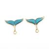 10x Enamel Tail Charms Pendants DIY Bracelet Necklace Crafts Silver Plated