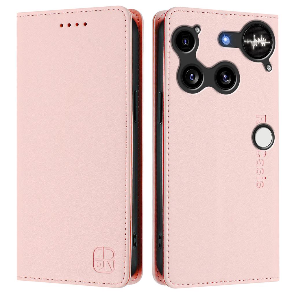 For Nothing Phone (3) 5G Leather Case RINACASIS RC01 Phone Cover with RFID Blocking Wallet Stand