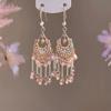 European and American Exaggerated Heavy-duty Crystal Tassel Earrings for Women, Elegant and Sophisticated Earrings, Trendy New Bestsellers